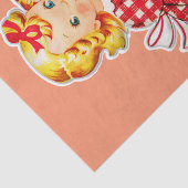 小さな女の子レトロヴィンテージ人形の子供 薄葉紙 (詳細)