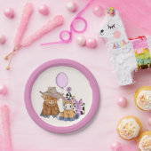 小さな女の子ロデオテーマバースデーパーティープレート ペーパープレート (パーティー)