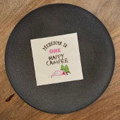 小さな女の子ワンハッピーキャンパーファーバースデーパーティー スタンダードカクテルナプキン