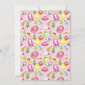 小さな女の子ワンハッピーキャンパーファーバースデーパーティー 招待状 (裏面)