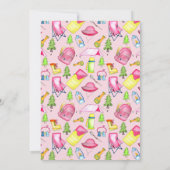 小さな女の子ワンハッピーキャンパーファーバースデーパーティー 招待状 (裏面)