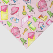 小さな女の子ワンハッピーキャンパーファーバースデーパーティー 薄葉紙 (詳細)