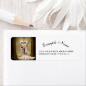 小さな女の子付ハート ラベル (インサイチュ)