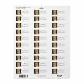 小さな女の子付ハート ラベル (フルシート)