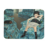 小さな女の子入りブルーアームチェア, 1878 (oi) マグネット (横)