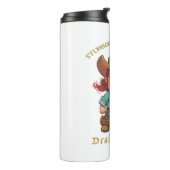 小さな女の子可愛らしい頑固な取り組み タンブラー (回転左)