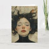 小さな女の子夢すべての行事 カード (正面)