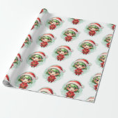 小さな女の子小妖精や小人クリスマス魔法 ラッピングペーパー (アンロールド)