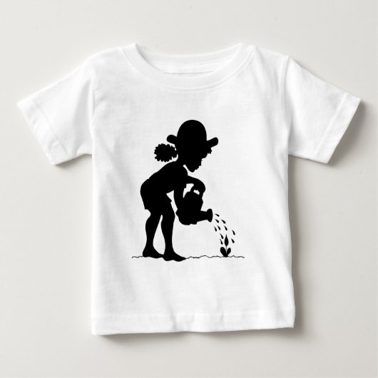 小さな女の子庭師 ベビーTシャツ (正面)