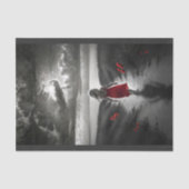 小さな女の子徒歩で海 薄葉紙 (正面)