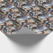 小さな女の子撮影 ラッピングペーパー (角)