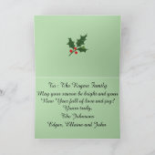 小さな女の子歩くインスノーカスタム シーズンカード (内部)