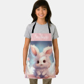 小さな女の子用のラビリーバニーキッチンエプロン エプロン (インサイチュ)