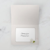 小さな女の子祈と犬 カード (内部)