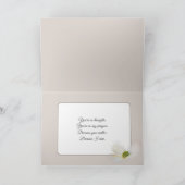 小さな女の子祈と犬 カード (内部)