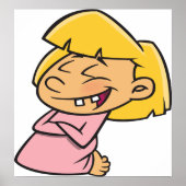 小さな女の子祈の ポスター (正面)