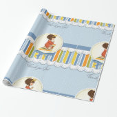 小さな女の子祈包装紙 ラッピングペーパー (アンロールド)