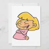 小さな女の子祈招待状 招待状 (正面)