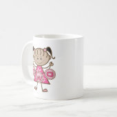 小さな女の子第2回誕生日Tシャツとギフト コーヒーマグカップ (正面左)