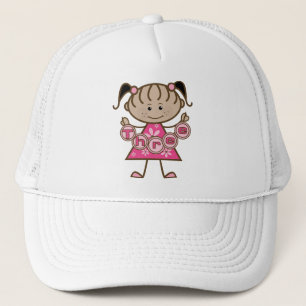 小さな女の子第3回誕生日Tシャツとギフト キャップ