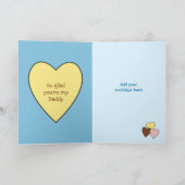 小さな女の子誕生日の挨拶からパパ カード (内部)