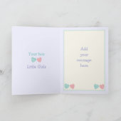 小さな女の子誕生日の挨拶 カード (内部)