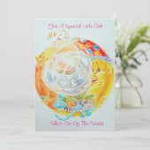 小さな女の子誕生日カード カード (スタンド正面)