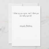 小さな女の子誕生日カード カード (裏面)