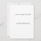 小さな女の子誕生日カード カード (裏面)