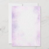 小さな女の子誕生日ユニコーンパーティー 招待状 (裏面)