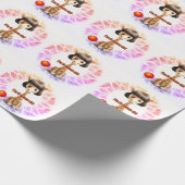 小さな女の子誕生日 ラッピングペーパー (角)