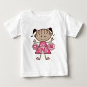 小さな女の子誕生日Tシャツとギフト ベビーTシャツ (正面)