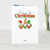 小さな女の子読の雪だるまへの物語 シーズンカード (裏面)