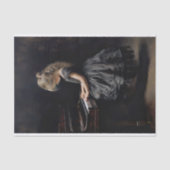 小さな女の子遊のピアノ1デコページ紙 薄葉紙 (正面)