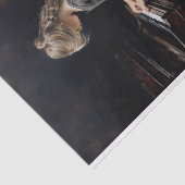 小さな女の子遊のピアノ1デコページ紙 薄葉紙 (詳細)