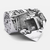 小さな女の子遊の家エッチング ネクタイ (ロール)