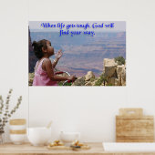 小さな女の子頼神 ポスター (キッチン)