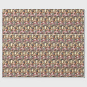 小さな女の子食べズブレックファーストシリアル ラッピングペーパー (フラット)