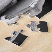 小さな女の子飲料コーヒー ジグソーパズル (側面)