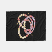 小さな女の子100日のおもしろい学校友情Br フリースブランケット (正面(横))