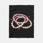 小さな女の子100日のおもしろい学校友情Br フリースブランケット (正面)