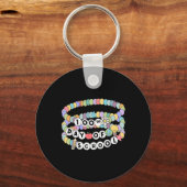 小さな女の子100日の学校友好ブレスレット キーホルダー (正面)