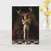 小さな女の子13 カード (黄色い花)