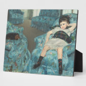 小さな女の子1878年青い肘掛け椅子（大井） フォトプラーク (側面)