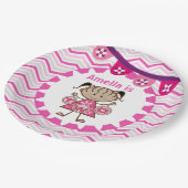 小さな女の子2nd誕生日紙プレート ペーパープレート (アングル)