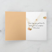 小さな女の子（ひまわり光付） カード (内部)