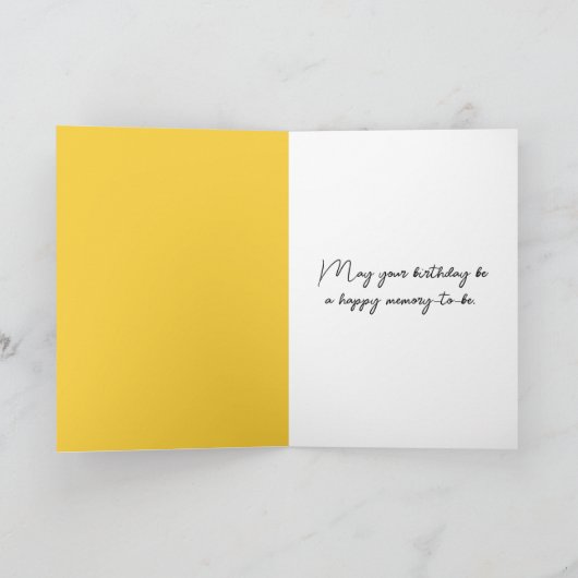 小さな女の子(ひまわり) カード (内部)