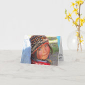 小さな女の子・オブ・キシュアラニ カード (黄色い花)