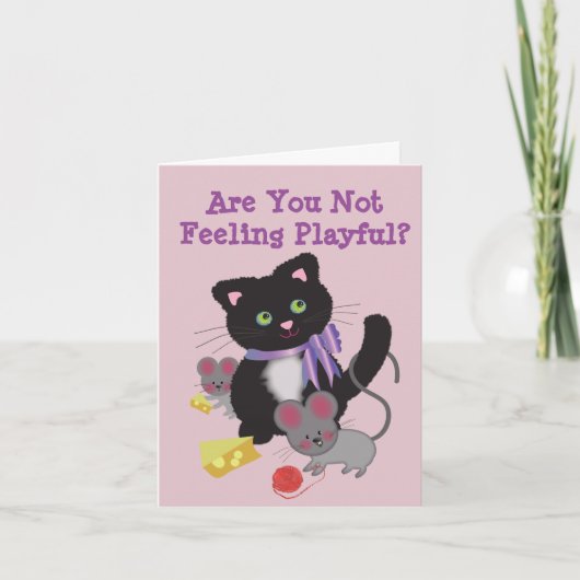 小さな女の子 カード (正面)