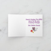 小さな女の子 カード (内部)